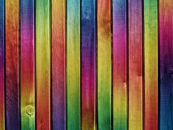 Colorful fence