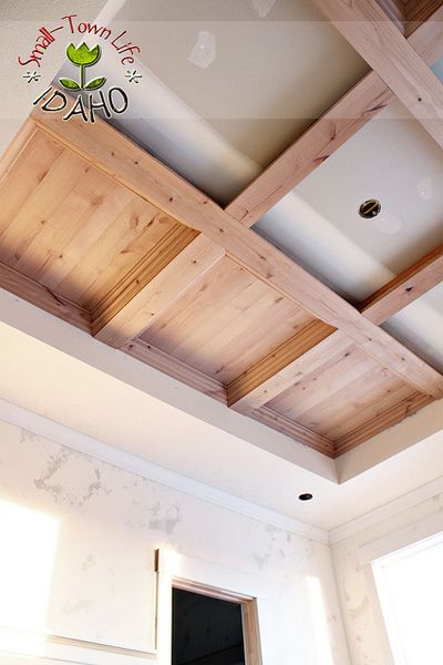 DIY wood ceiling