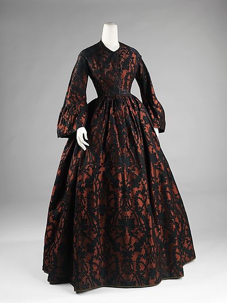 Evening Dress Made Of Silk - American c.1860-1862