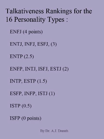 INFJ    Dr. A.J. Drenth  >>>> yes despite INFJ introversion , they talk a lot whenever they feel li…