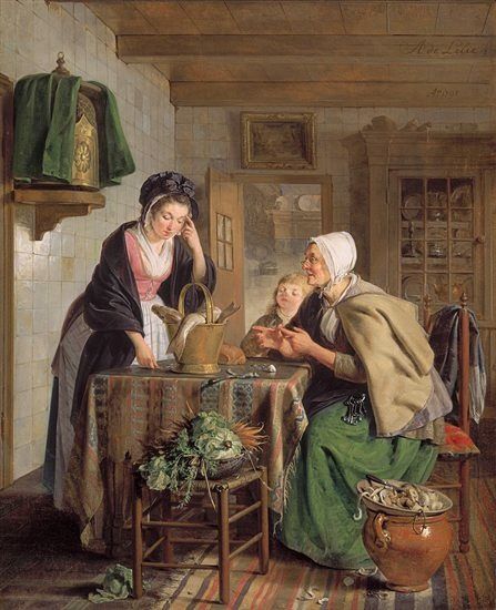 Adriaan de Lelie  Returning from the Market  1795