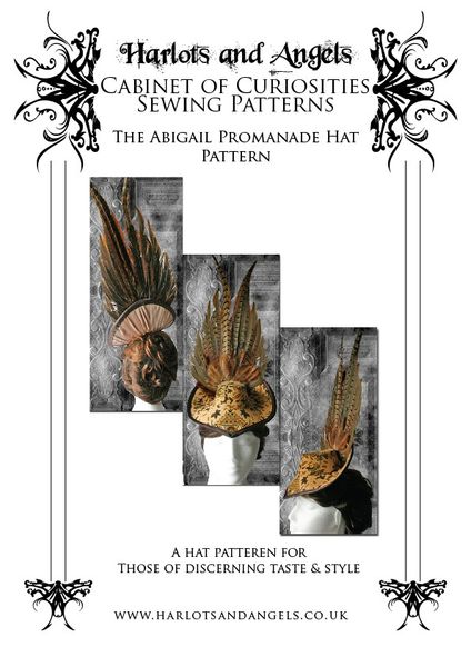 Buckram "Abigail" Victorian  Hat Millinery Sewing Pattern (ABHP). $16.50, via Etsy.