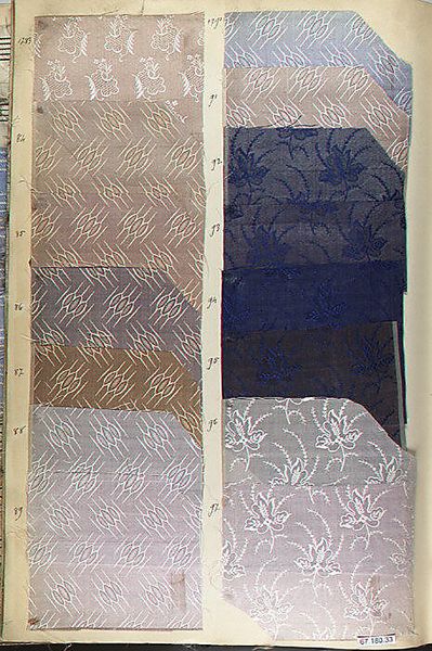 Textile Sample Book    Date:      1846  Culture:      French Met Museum