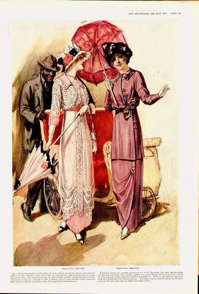 1913 May- Delineator-- pink dress