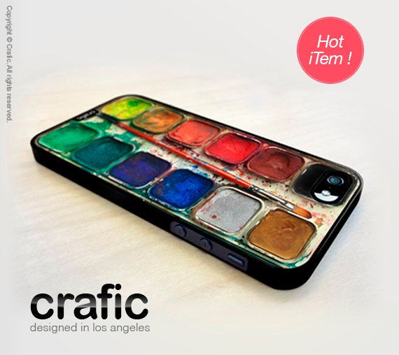 Watercolor Set iPhone 5 Case by CRAFIC on Etsy, $19.99