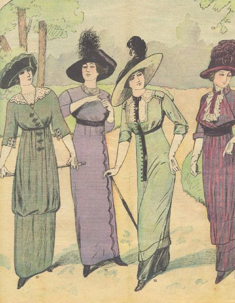 May 1912 Parisian La Mode pages | Sense & Sensibility Patterns