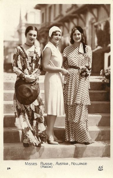 Misses Russia, Austria, Holland. 1930