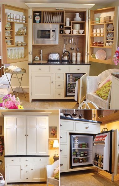 Huh. A kitchen in an armoire.