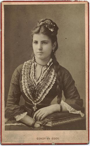 1870s hair with top braid and long braid