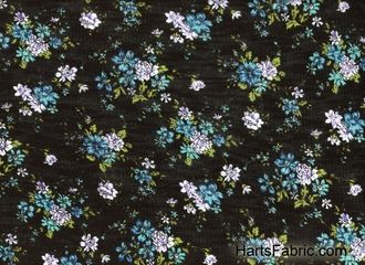 Black Floral Rib Knit Fabric. hartsfabric.com. $9.99/yard
