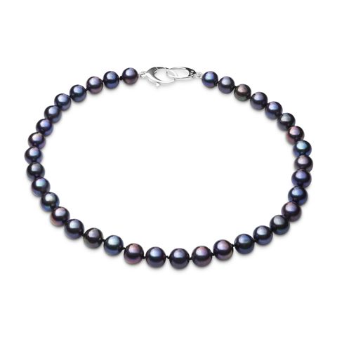 Peacock Black Pearl Necklace