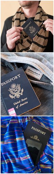 Scarves with pockets!