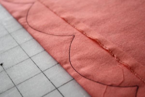 How to sew a perfect scalloped hem