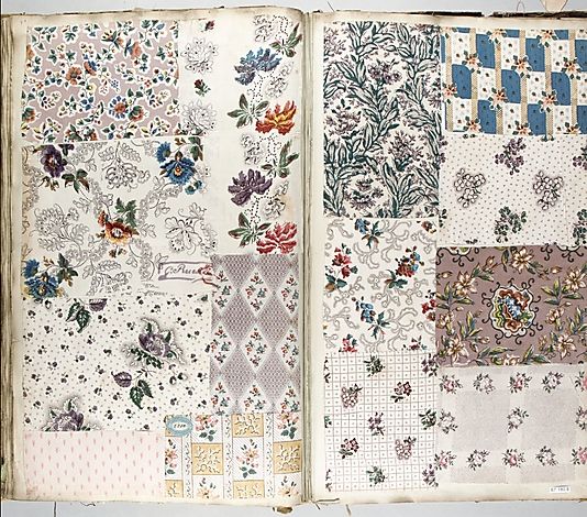 1860-1870 Fabric Sample Book Met Museum