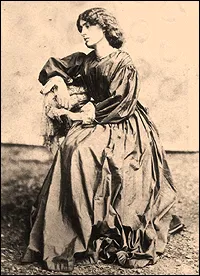 Jane Morris, the Pre-Raphaelite beauty, wearing a wonderful example of an Artistic Dress.