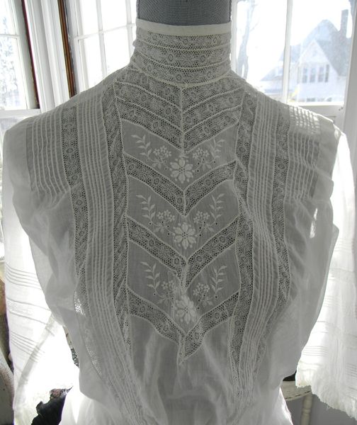 An Edwardian Blouse Alight In The Waning February Afternoon