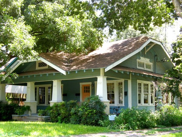 1920 Craftsman bungalow, Historic District, San Marcos, Texas.