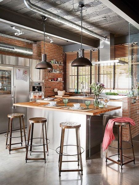 Exposed Brick: The Perfect Blend of Contemporary, Rustic and Industrial See today's collection at H…
