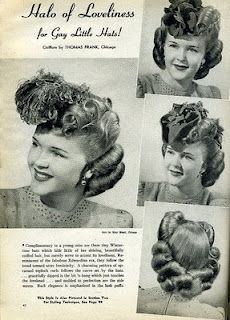 A halo of hair loveliness! #vintage #1940s #hair #hats