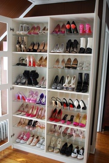 Turn a Bookshelf into a Shoe Rack!