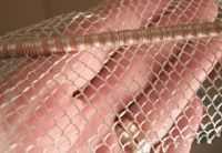 How to Make a 13th - 14th Century Silk Hairnet - net in progress