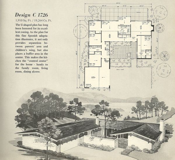 Vintage House Plans, 1960s homes, mid century homes