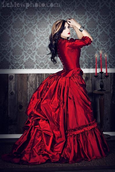 victorian bustle gown