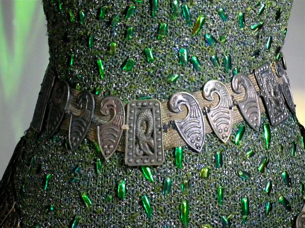 Dress worn by Ellen Terry in her role as Lady Macbeth - completely covered with Beetle-wing embroid…