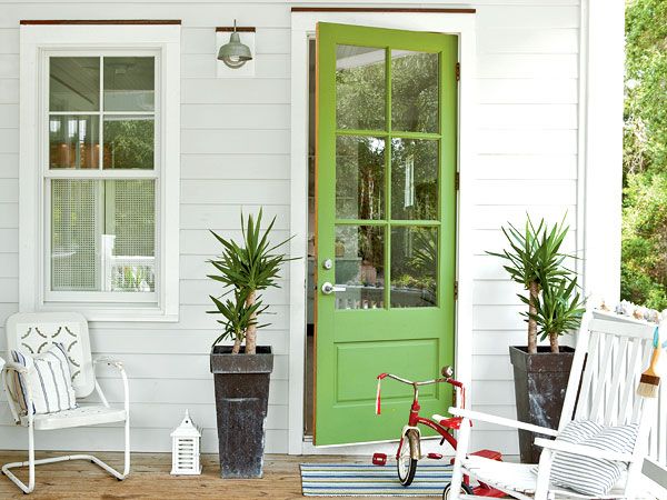 Love the green door