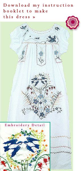 Downloadable Mexican Dress Pattern. $5