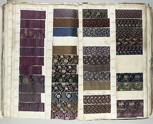 c.1836 Textile Sample Book