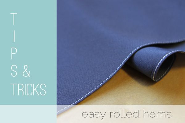 Easy rolled hems