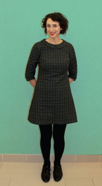 Inbar's plaid Francoise dress