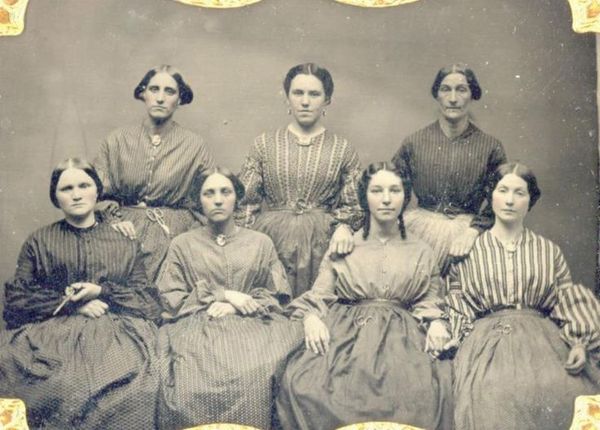 Lovely group of "generic" working class ladies that could be well-suited for the middle 1850s or in…