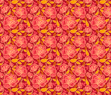 Beautiful Garden fabric by oksancia on Spoonflower - custom fabric