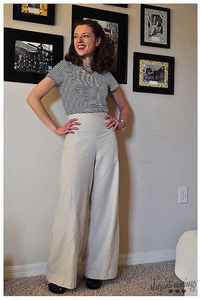 03.04.10 {1930s slacks} by elegant musings, via Flickr-- Always inspired by this pretty lady...