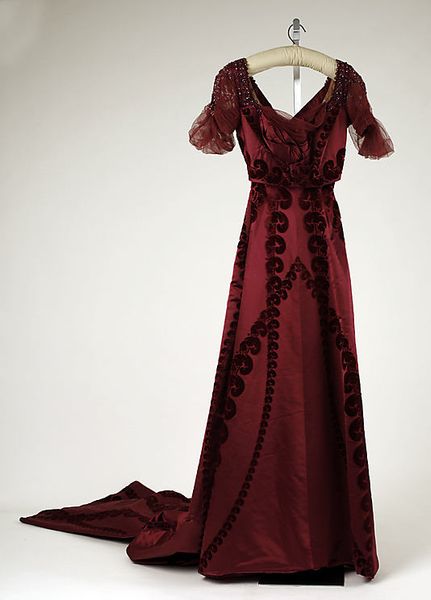 Evening Dress, House of Worth 1910, French, Made of silk