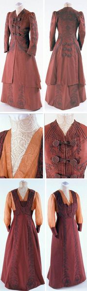 Pink flannel walking suit, ca. late 1890s. Bunka Gakuen Costume Museum, Tokyo