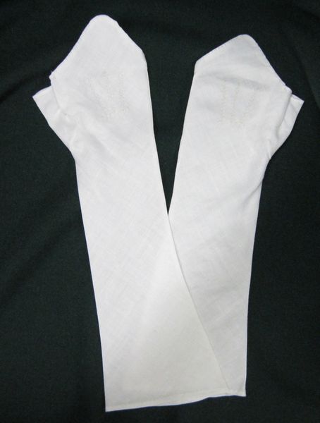 White Linen Mitts- for sale
