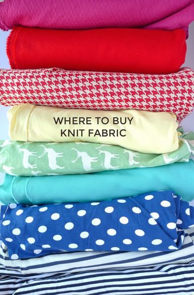 Where to Buy Knit Fabric - a list of UK and US retailers, please add your own suggestions!