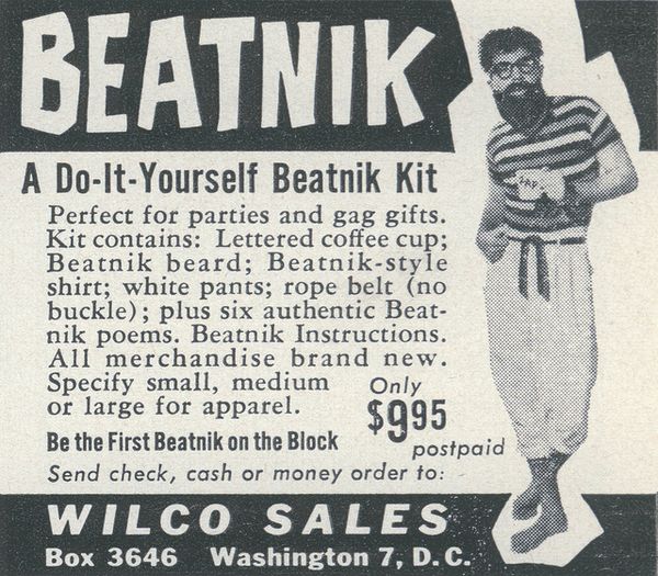 Do-It-Yourself Beatnik Kit, 1959 Back before people called them hipsters.