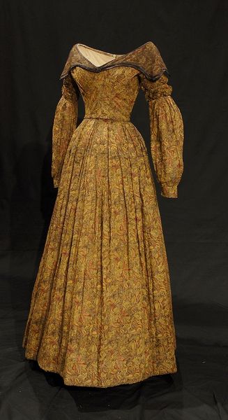 Printed Muslin Dress, circa 1837 via Bowes Museum - love the neckline.