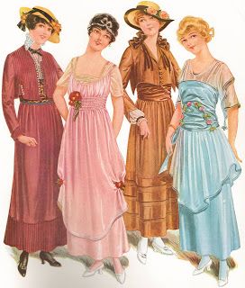Historically Romantic: gimbel's fashion catalog, 1915