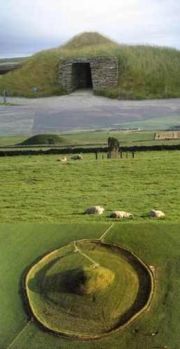 Maes Howe Neolithic Burial Cairn, Orkney Islands, Scotland
