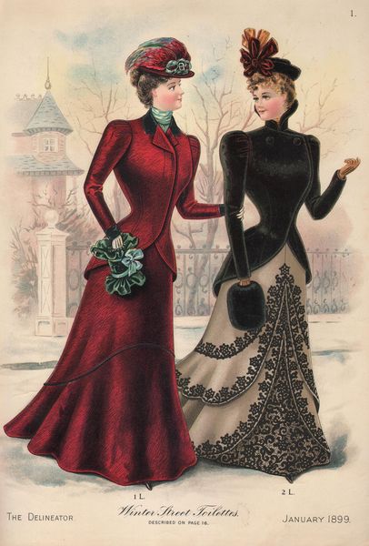 Winter Street Toilettes, The Delineator, January 1899