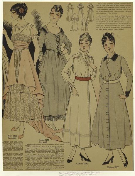 Monthly fashion book for December 1915