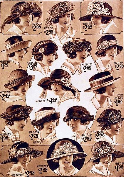 1910s - Early 1920's hats