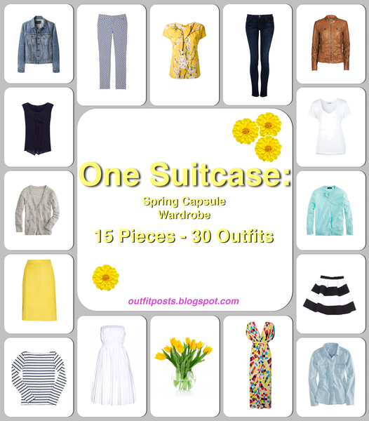 Outfit Posts: one suitcase: spring capsule wardrobe