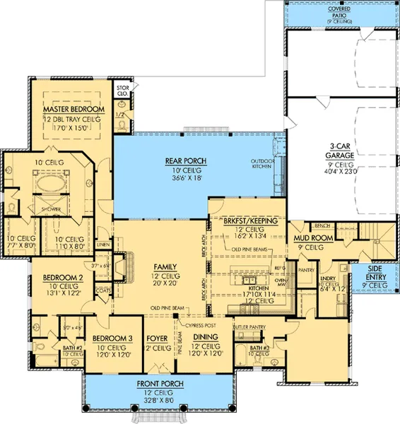 Plan W56367SM: Southern, Photo Gallery, Corner Lot, French Country, European House Plans & Home Des…
