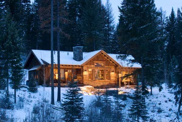 Log cabin lake house?